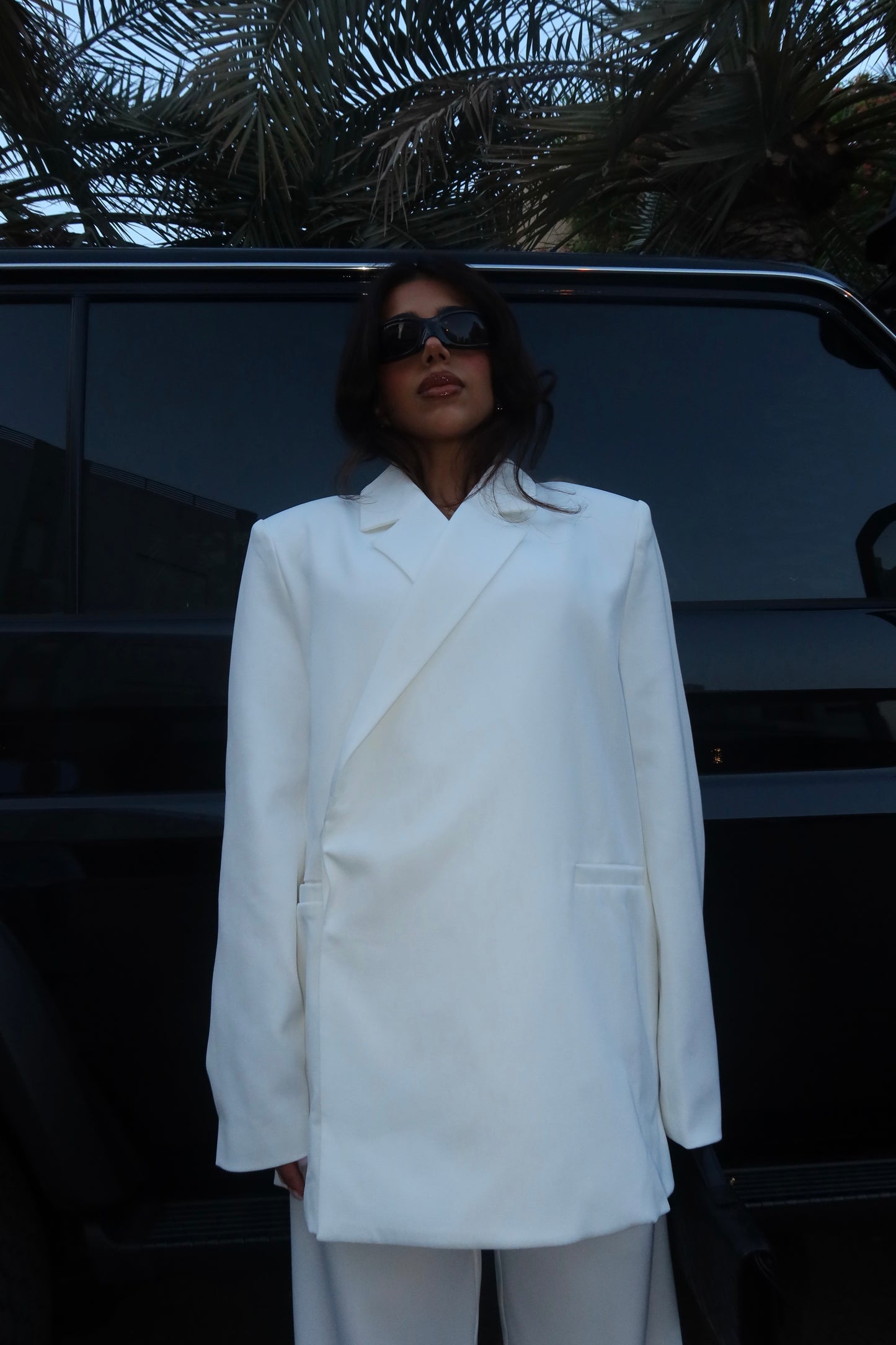 White Blazer Set